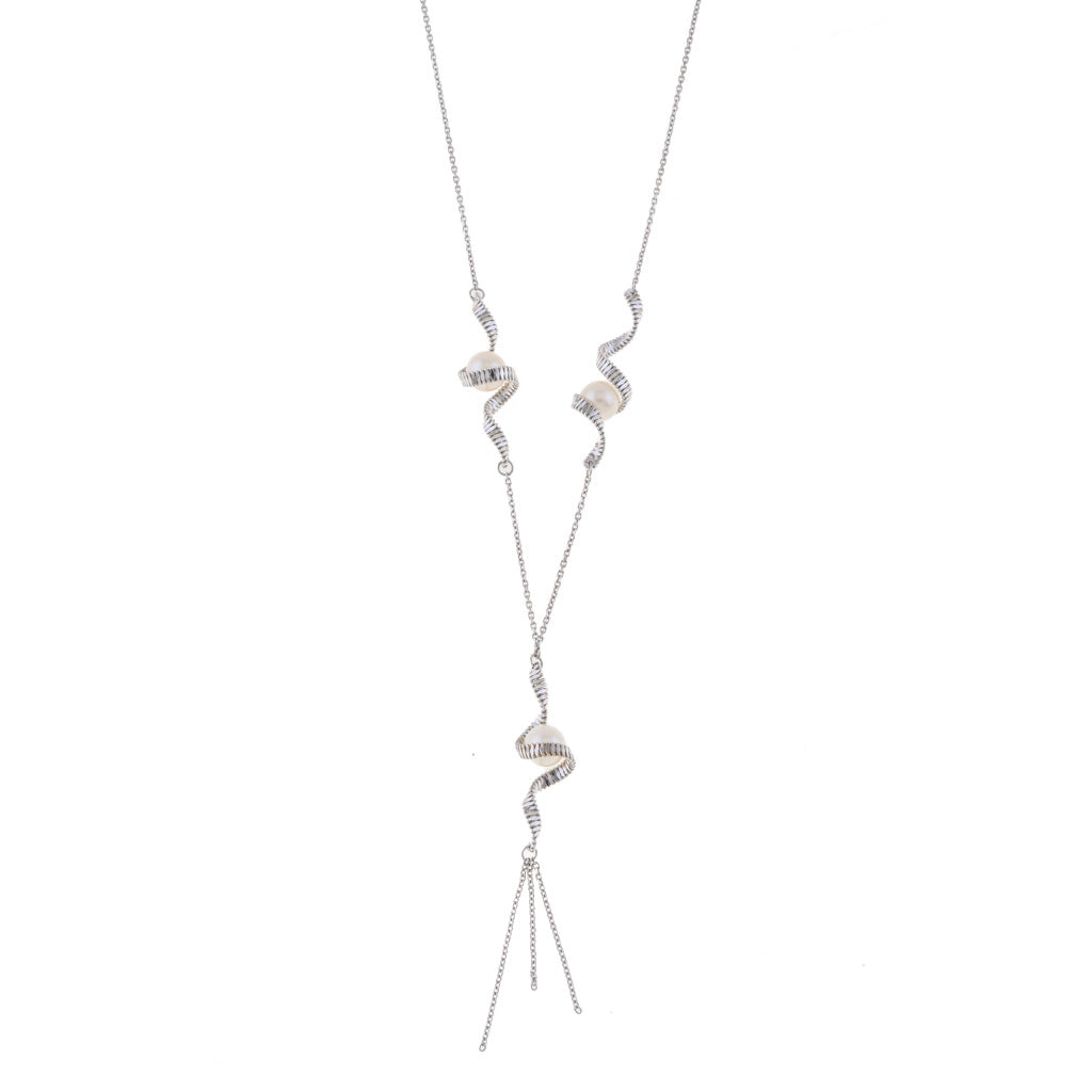 ISOLDE WHITE GOLD NECKLACE