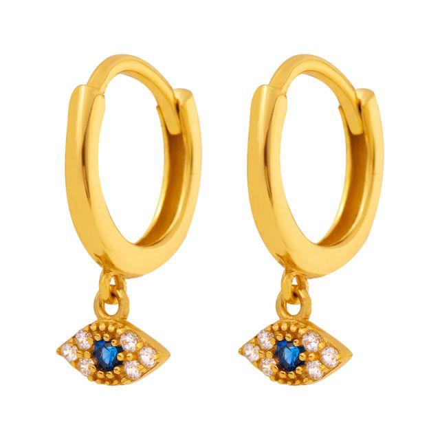 NINA SILVER EARRINGS (GOLD PLATED)