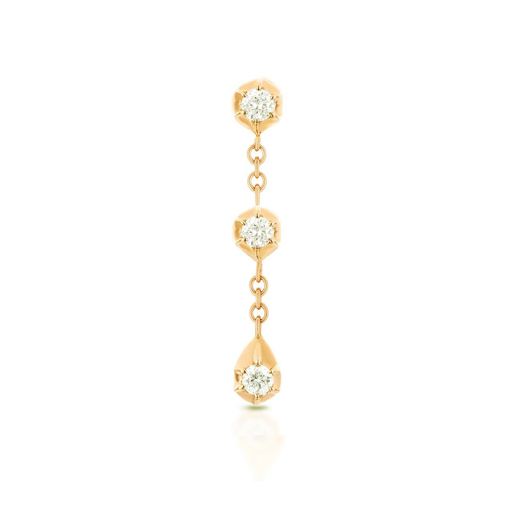 PIA SILVER EARRING (GOLD PLATED) 1 PIECE